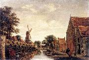 unknow artist The Delft City Wall with the Houttuinen painting